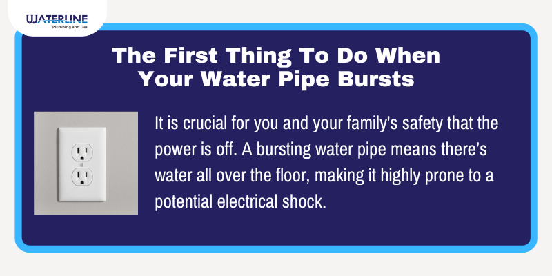 broken water pipe what to do